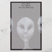 Papeterie Gris Alien (Devant)