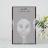 Papeterie Gris Alien (Debout devant)