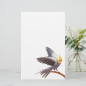 Papeterie grise de Cockatiel (Debout devant)