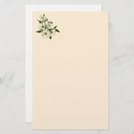 Papeterie Groupe de marguerite (Devant / Derrière)