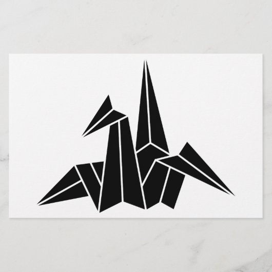 Papeterie Grue en papier (Devant)
