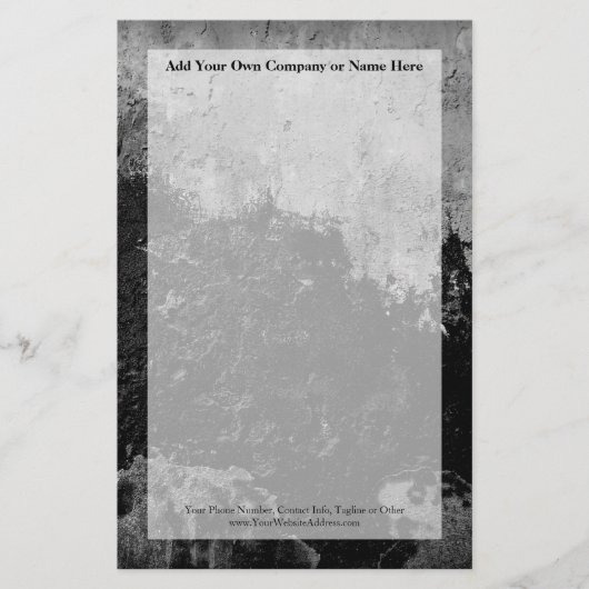 Papeterie Grunge Black Paint Faux Finition Design (Devant)