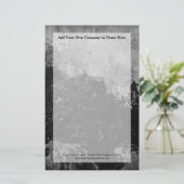 Papeterie Grunge Black Paint Faux Finition Design (Debout devant)