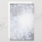 Papeterie Grunge de charbon Abstrait Floral stationnaire (Devant / Derrière)