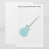 Papeterie guitare électrique turquoise.png (Devant / Derrière)
