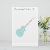 Papeterie guitare électrique turquoise.png (Debout devant)