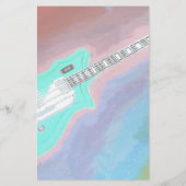 Papeterie Guitare verte (Dos)