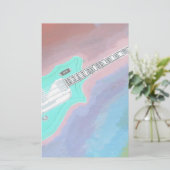Papeterie Guitare verte (Debout devant)