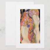PAPETERIE : GUSTAV KLIMT : SERPENTS D'EAU II (Devant / Derrière)
