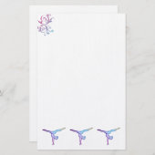 Papeterie gymnaste fait sur commande stationnaire (Devant / Derrière)