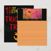 Papeterie Halloween (Devant / Derrière)