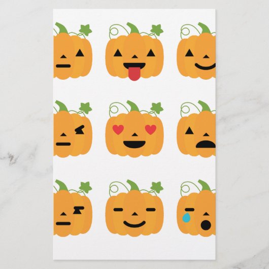 Papeterie halloween citrouille emojis (Devant)