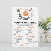 Papeterie Halloween Citrouille What's In Purse Baby shower J (Debout devant)