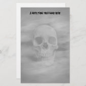 Papeterie Halloween crâne fantôme d'horreur (Devant / Derrière)