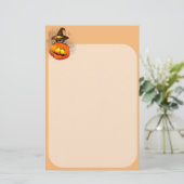 Papeterie Halloween Cute Kitty Witch et ami Citrouille (Debout devant)