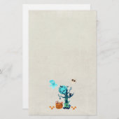 Papeterie Halloween Éffrayant Déplaisant Fantômes chauves-so (Devant / Derrière)