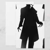 Papeterie halloween nosferatu (Devant / Derrière)