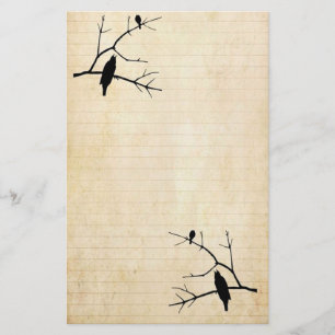 Papeterie Halloween Raven et stationnaire de papier de hibou