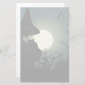 Papeterie Halloween : sorcière et maison hantée (Devant / Derrière)