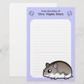 Papeterie Hamster nain de dessin animé (Devant / Derrière)