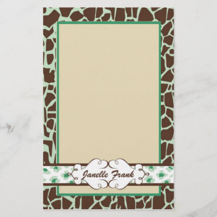 Papeterie Hanche et poster de animal chic : Vert