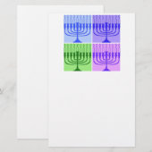 Papeterie Hannukka Menorah (Devant / Derrière)