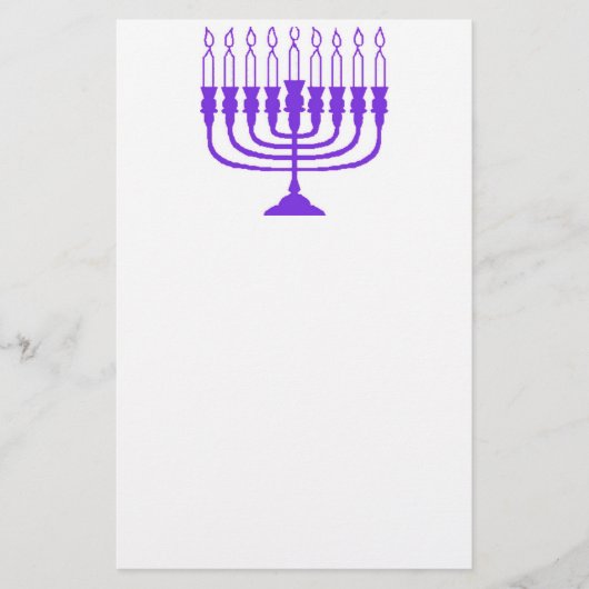 Papeterie Hanoukka Menorah (Devant)