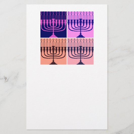Papeterie Hanoukka Menorah (Devant)