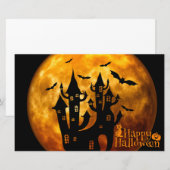 Papeterie Happy Halloween (Pleine lune) (Devant / Derrière)