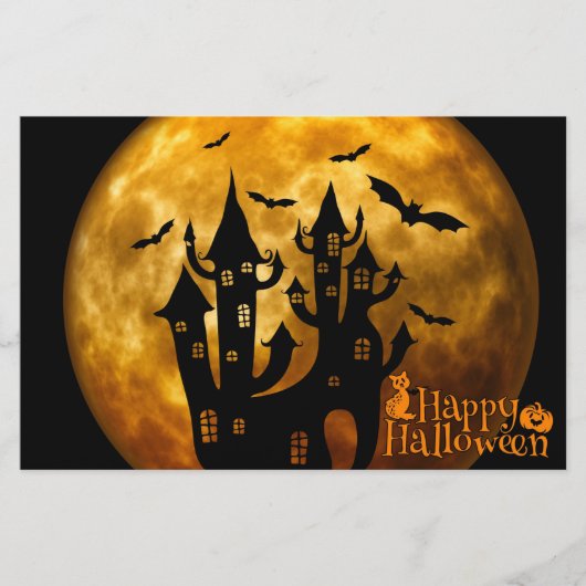Papeterie Happy Halloween (Pleine lune) (Devant)