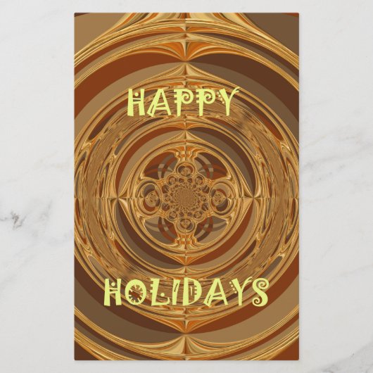 Papeterie Happy Holidays Circle Art Print/Design (Devant)