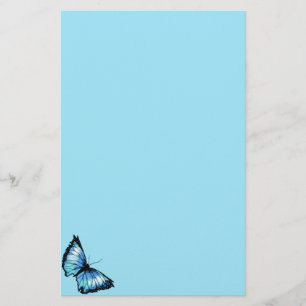 Papeterie "Harlequin" (papillon bleu)