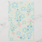 Papeterie Harmonie bleu et rose doux (Dos)
