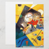 Papeterie Harmonie silencieuse de Kandinsky Art abstrait (Devant / Derrière)