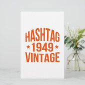 Papeterie Hashtag Vintage 1949 (Debout devant)