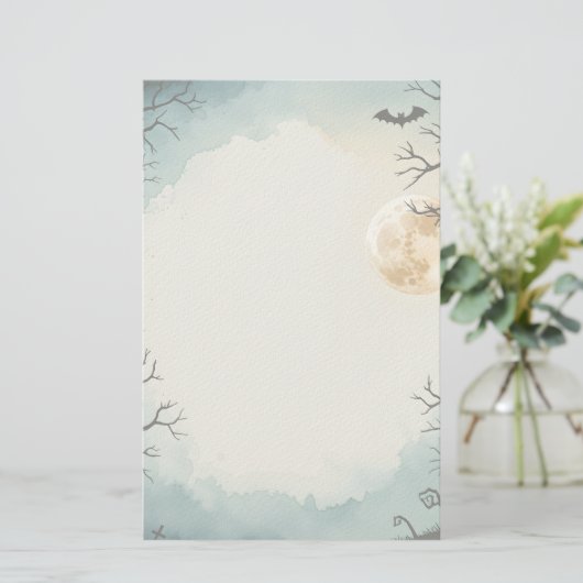 Papeterie Haunness Stillness Imprimable Halloween (Debout devant)