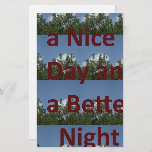 Papeterie Have a nice (Devant / Derrière)