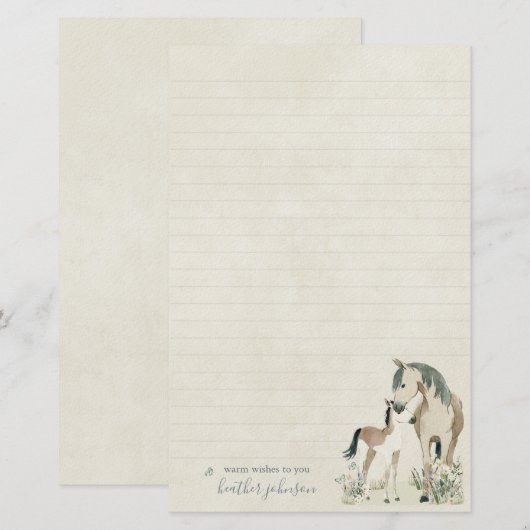 Papeterie Hearthlight Notes Meadow & Mane Notes (Devant / Derrière)