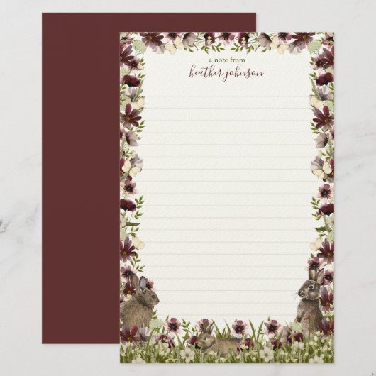 Papeterie Hearthlight Notes Printemps Douce Prairie Fleur Sa (Devant / Derrière)