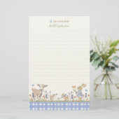 Papeterie Hearthlight Notes Printemps Doux Gingham de Prairi (Debout devant)