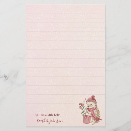 Papeterie Hearthlight Notes Un Peu D'Amour Romantique Hiver (Devant)
