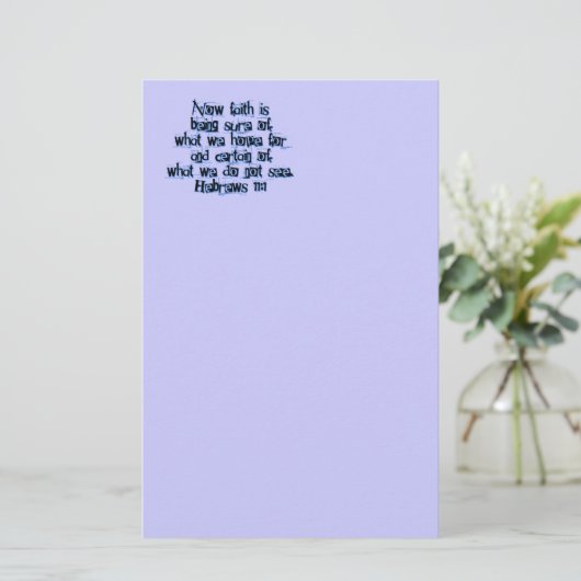 Papeterie Hébreux 11:1 (Debout devant)