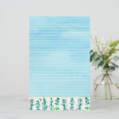 Papeterie Herbes de romarin thym Honeybee Bleu Liné (Debout devant)