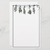 Papeterie Herbes du jardin | jardin botanique (Devant / Derrière)