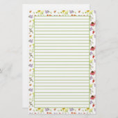 Papeterie Herbes médicinales de l'ail Echinacea Lined (Devant / Derrière)