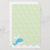 Papeterie heureuse de baleine (Devant / Derrière)