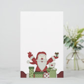 Papeterie heureuse de vacances de KRW Père Noël (Debout devant)