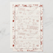 Papeterie Heureuse Sainte-Valentin (Devant / Derrière)