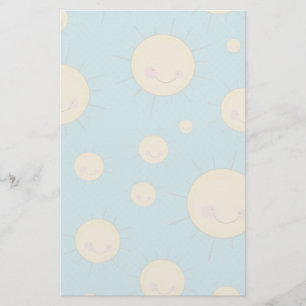 Papeterie heureux kawaii soleil motif