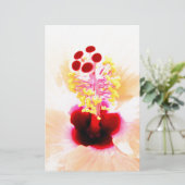 Papeterie Hibiscus rose (Debout devant)